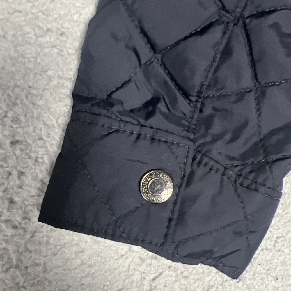 Gap Kids Jacket Youth Sz M (8) Blue Diamond Quilted Insulated Utility Coat Chore